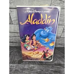 Walt Disney's Classic "Aladdin" VHS Tape Black Diamond Collection Series (Logo)